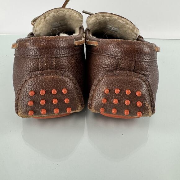 Cole Haan Air Grant Sherpa Lined Brown Leather Driving Mocs Slip On Men Sz 9.5 main image 6